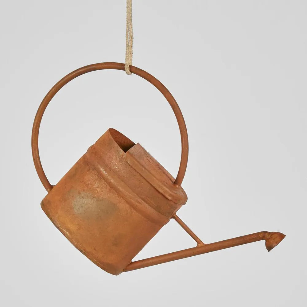 Watering Can Rustic Hanging Ornament