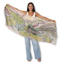 Load image into Gallery viewer, 'Wattle Blossom' Wool Scarf - Kirsten Asche-Woodger