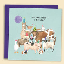 Load image into Gallery viewer, 'We Herd There's A Birthday' Card