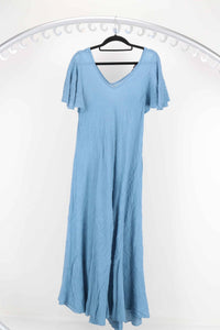 Blue Cotton Dress O/S