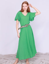 Load image into Gallery viewer, Green Cotton Dress O/S