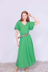 Blue Cotton Dress O/S