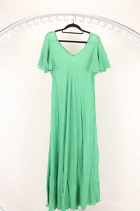Green Cotton Dress O/S