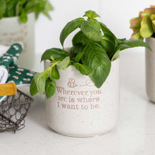 Load image into Gallery viewer, &#39;Wherever You Are...&#39; Positive Pot Planter
