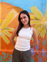 Load image into Gallery viewer, White Double Layer Singlet - By Frankie