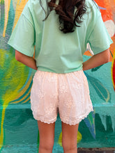 Load image into Gallery viewer, White Lace Applique Shorts - Zari the Label