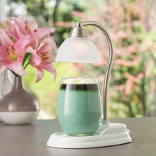 Load image into Gallery viewer, White Nickel Aurora Candle Warmer Lamp