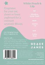 Load image into Gallery viewer, White Peach &amp; Lily Felt Air Freshener
