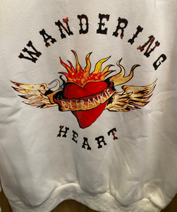 White Wandering Hearts Sweater - By Frankie