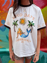 Load image into Gallery viewer, White/Chocolate 'Good Days' T-Shirt - By Frankie