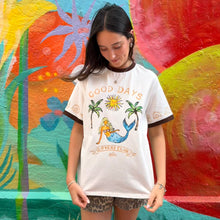 Load image into Gallery viewer, White/Chocolate 'Good Days' T-Shirt - By Frankie
