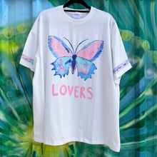 Load image into Gallery viewer, White 'Lovers' Butterfly T-Shirt - By Frankie