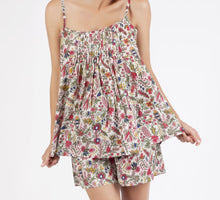Load image into Gallery viewer, White Native Floral Cami Top &amp; Shorts Pyjama Set