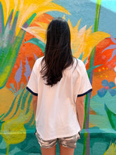 Load image into Gallery viewer, White/Navy 'Mother' T-Shirt - By Frankie