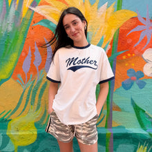 Load image into Gallery viewer, White/Navy 'Mother' T-Shirt - By Frankie