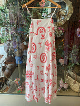 Load image into Gallery viewer, White Santa Print Maxi Dress - By Frankie