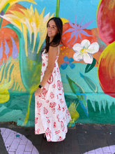 Load image into Gallery viewer, White Santa Print Maxi Dress - By Frankie