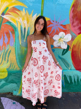 Load image into Gallery viewer, White Santa Print Maxi Dress - By Frankie
