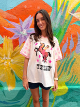 Load image into Gallery viewer, White 'Yee-Haw' Mermaid Rodeo T-Shirt - By Frankie