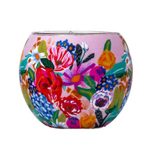Load image into Gallery viewer, Wildflowers Glass Tealight Candle Holder