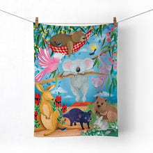 Load image into Gallery viewer, Wildlife Down Under Microfibre Tea Towel