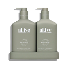 Load image into Gallery viewer, Willow Gum &amp; Lemon Myrtle Wash &amp; Lotion Duo - al.ive body