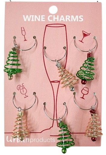 Spiral Tree Wine Glass Charms