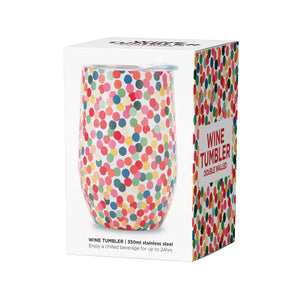 Confetti Wine Tumbler Stainless Steel