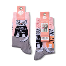 Load image into Gallery viewer, 'Future is Feline' Women's Socks