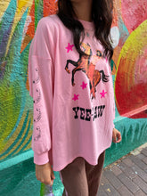 Load image into Gallery viewer, Yeehaw Pink L/S Top &amp; Brown Pant Set - By Frankie