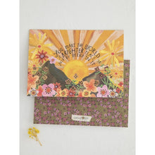 Load image into Gallery viewer, Yellow 'You Make The World a Brighter Place...' Greeting Card