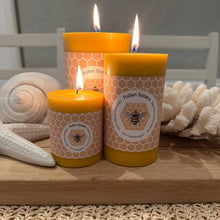 Load image into Gallery viewer, Sweet Bee Medium Pillar 100% Pure Beeswax Candle