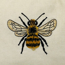 Load image into Gallery viewer, Embroidered Bee Cushion