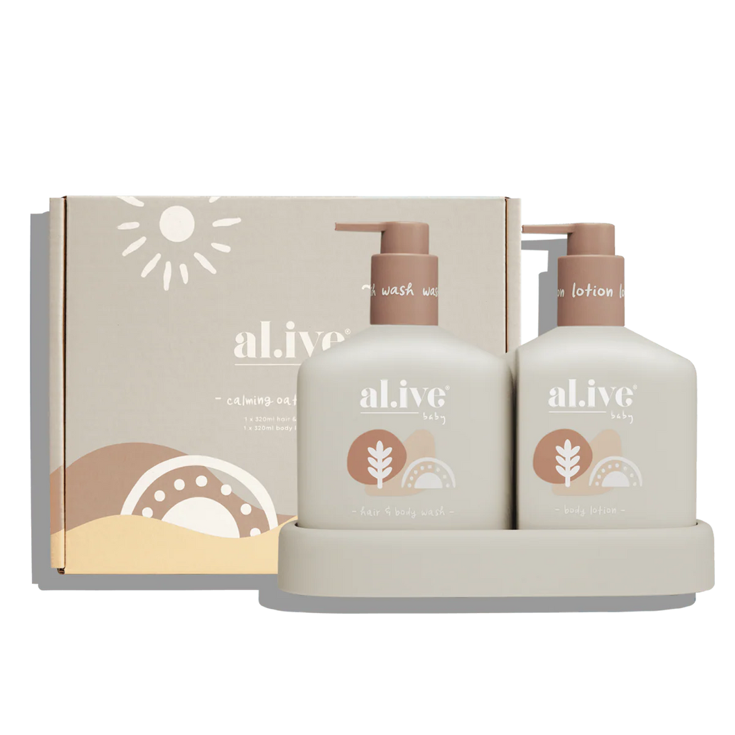 Calming Oatmeal Baby Hair & Body Duo - al.ive body