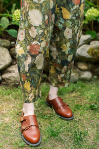 'I Dream in Flowers' Linen Cropped Artist Pants - Market of Stars