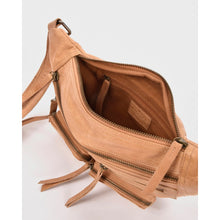 Load image into Gallery viewer, Tan Bradshaw Zipped Leather Waist/Crossbody Bag - Cobb &amp; Co