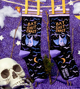 'Bat Shit Crazy' Women's Crew Socks