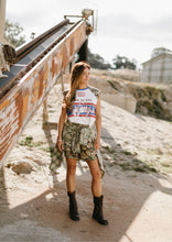 Load image into Gallery viewer, Born in Aus Camo Raglan Tank - Farmer By Whitney