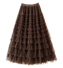 Load image into Gallery viewer, Chocolate Beth Tulle Skirt