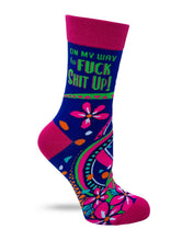 Load image into Gallery viewer, 'On My Way to Fuck Shit Up' Women's Crew Socks