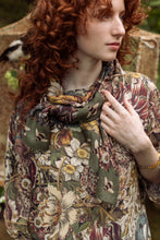 Load image into Gallery viewer, &#39;Love Grows Wild&#39; Floral Bamboo Scarf with Bees - Market of Stars