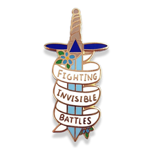 Load image into Gallery viewer, 'Fighting Invisible Battles' Lapel Pin