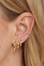 Load image into Gallery viewer, Textured Gold Huggies - ToniMay