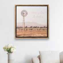 Load image into Gallery viewer, &#39;Home Sweet Home&#39; Windmill Framed Canvas