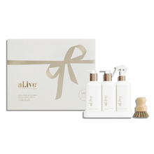 Load image into Gallery viewer, Lemon Myrtle &amp; Honeydew Kitchen Rituals Gift Set - al.ive body
