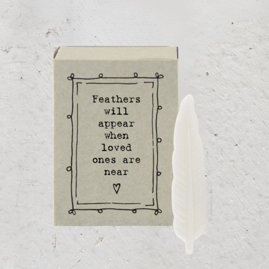 Little Feather Porcelain Matchbox Figurine