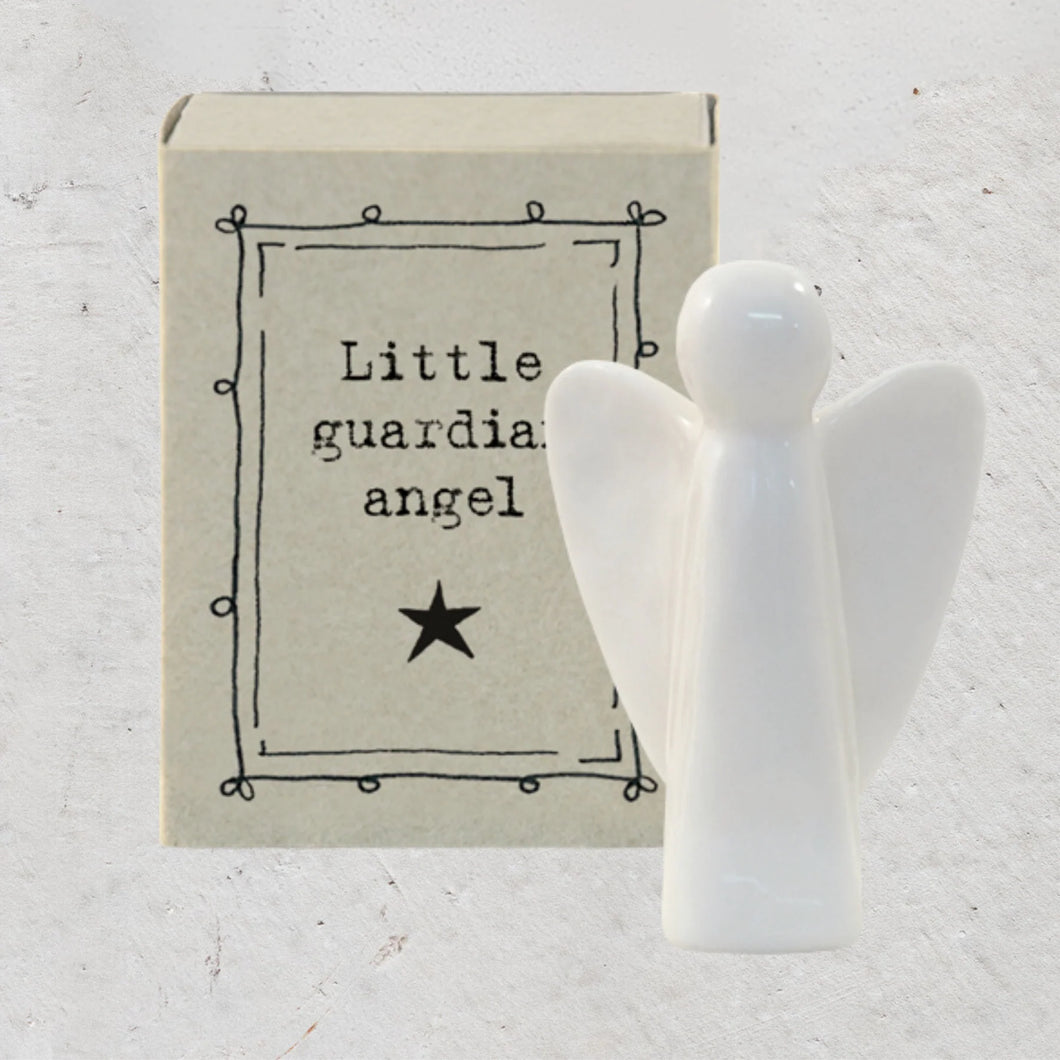 Little Gaurdian Angel Porcelain Matchbox Figurine