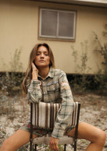 Load image into Gallery viewer, Military Check Boyfriend Button Up Shirt - Farmer By Whitney