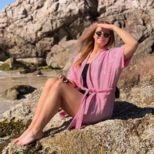 Load image into Gallery viewer, Pink Palm Resort Robe