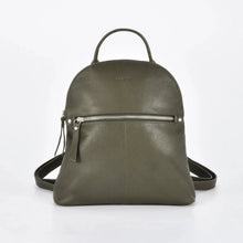 Load image into Gallery viewer, Olive Sherry Leather Backpack